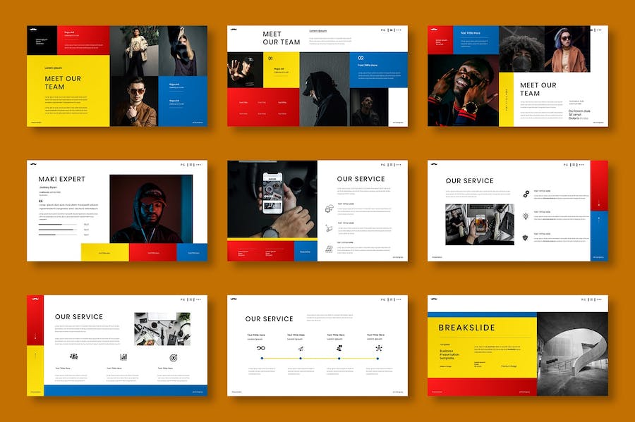 红色商务企业品牌展示PPT模板 - 顶尖PPT