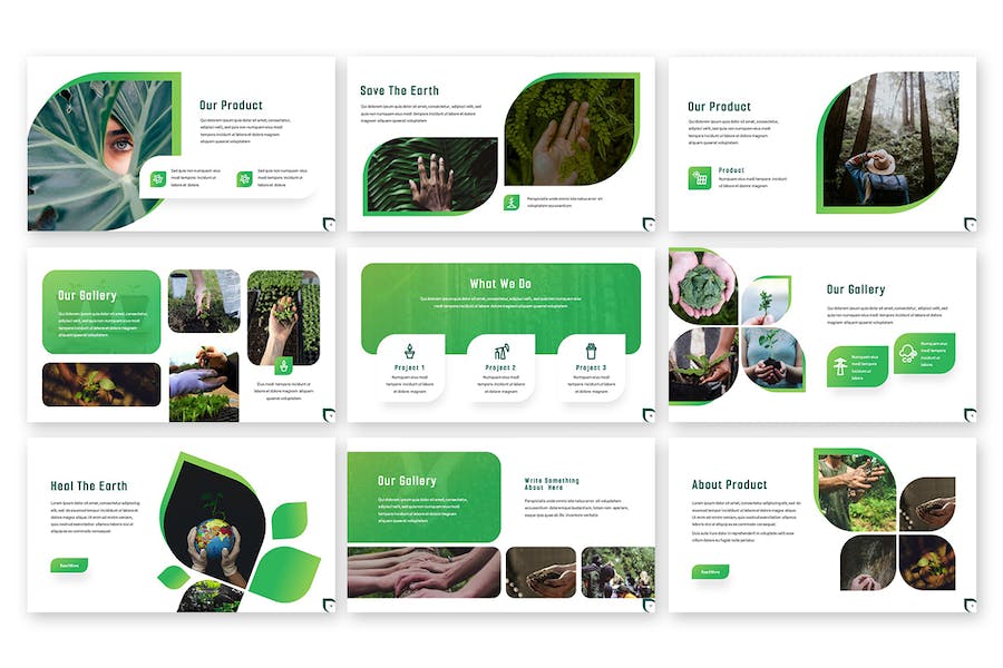 绿色环保可持续发展主题Keynote模板 - 顶尖PPT