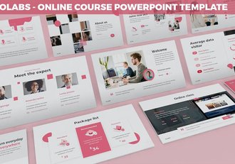 在线课程网课教育培训PPT模板 - 顶尖PPT