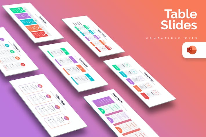 商务数据表格对比展示PPT图形模板 - 顶尖PPT