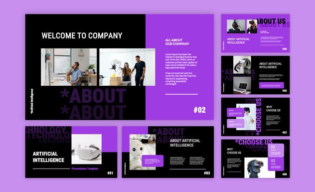 人工智能AI科技产品展示介绍PPT模板 - 顶尖PPT