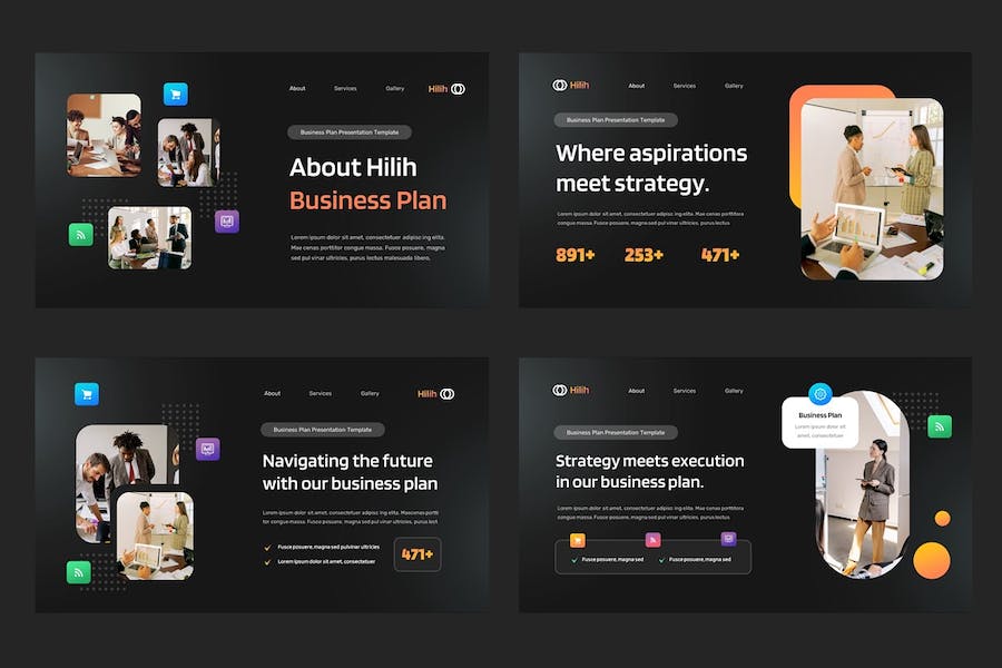 商务计划规划执行讲述Keynote模板 - 顶尖PPT