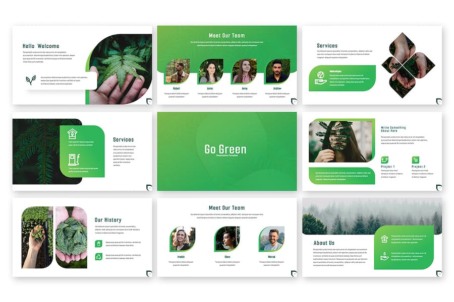 绿色环保可持续发展主题Keynote模板 - 顶尖PPT