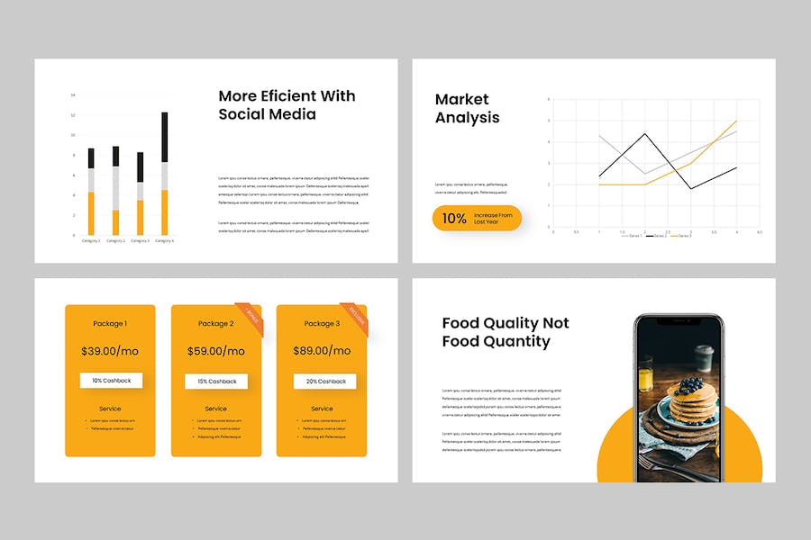 食品餐饮商业推介宣传PPT模板 - 顶尖PPT