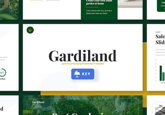 园地草坪美化keynote模板 - 顶尖PPT
