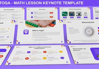 教育机构数学课程介绍宣传keynote模板 - 顶尖PPT