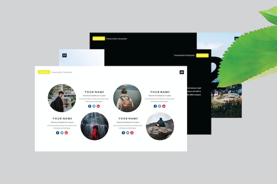 旅游度假户外冒险keynote模板 - 顶尖PPT