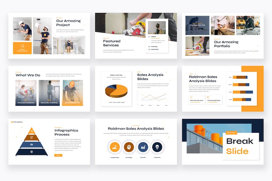 家政杂工服务公司keynote模板 - 顶尖PPT