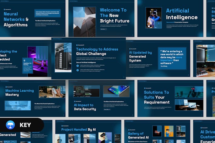 国外人工智能PPT模板 - 顶尖PPT