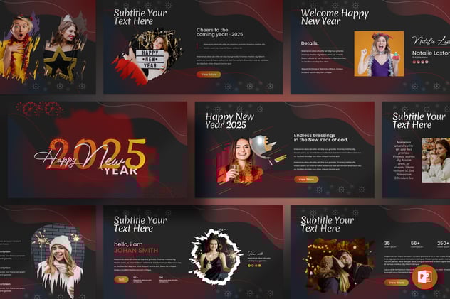 新年活动节日狂欢PPT模板 - 顶尖PPT