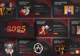 新年活动节日狂欢PPT模板 - 顶尖PPT