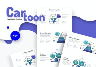 卡通插画创意设计演示Keynote模板 - 顶尖PPT