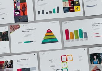 国外商务多用途数据图形PPT模板 - 顶尖PPT