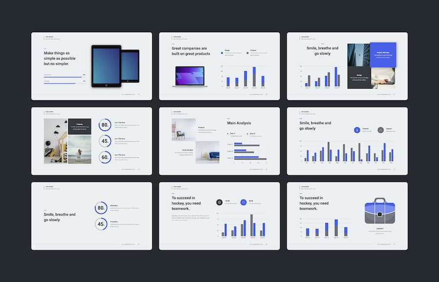 业务分析汇报keynote模板 - 顶尖PPT