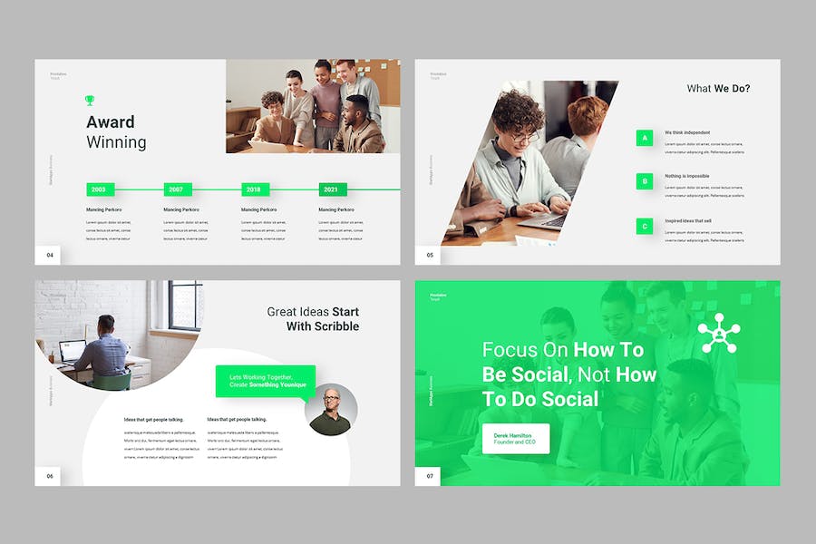 创业项目商业计划书路演Keynote模板 - 顶尖PPT