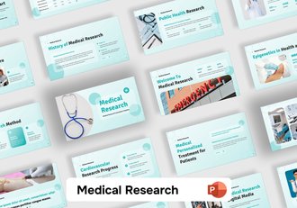 医学研究数据分析PPT模板 - 顶尖PPT