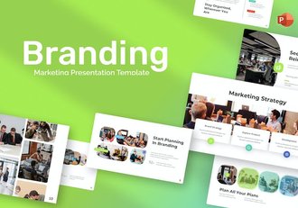 欧美商务品牌推广市场营销国外PPT模板 - 顶尖PPT