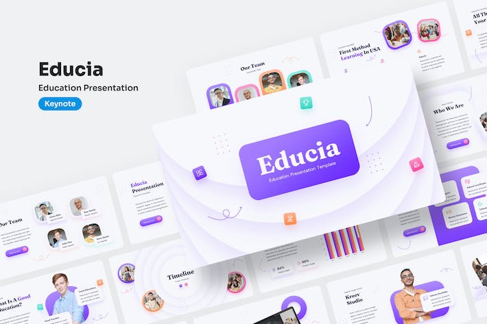 教育课程设计教学方案讲述Keynote模板 - 顶尖PPT