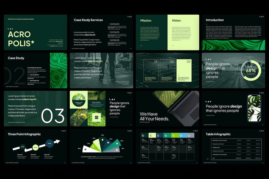 大气项目汇报案例研究商业合作多用途PPT模板 - 顶尖PPT