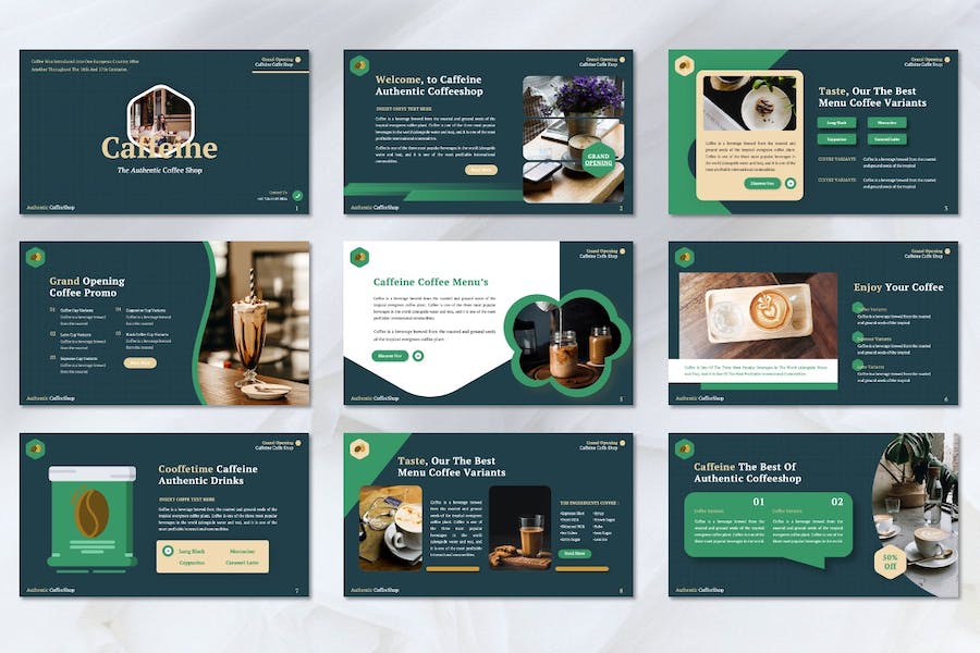 咖啡店铺品牌推广运营PPT模板 - 顶尖PPT