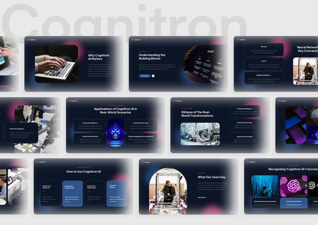 AI科技人工智能PowerPoint模板 - 顶尖PPT