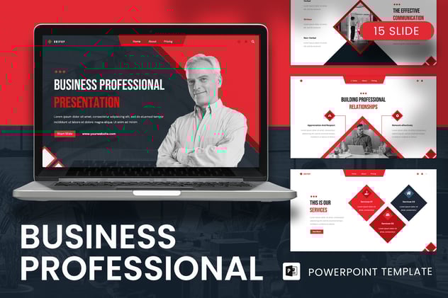 商业商务风格PowerPoint模板 - 顶尖PPT