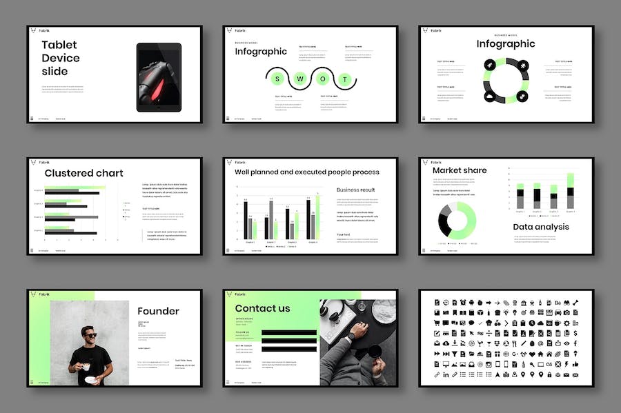 商务品牌建设推广营销策略PPT模板 - 顶尖PPT
