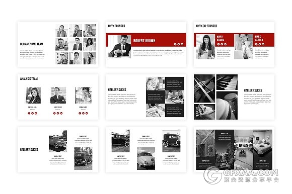 80多页公司团队介绍商务PPT模板 - 顶尖PPT