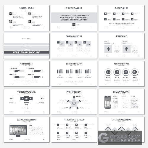 21种配色方案多用途PPT模板 - 顶尖PPT
