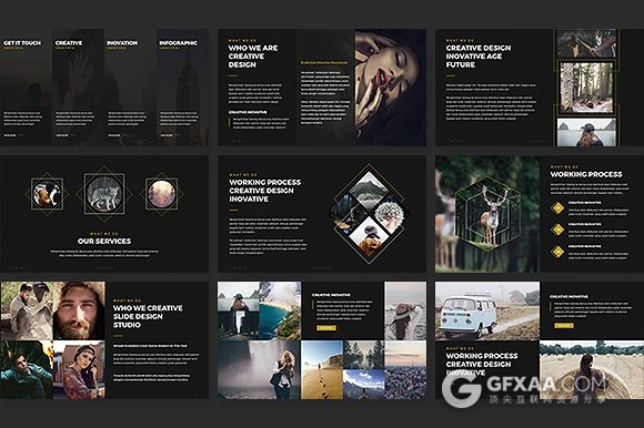 高端大气简约时尚风格PPT模板 - 顶尖PPT