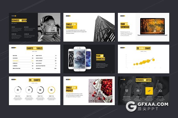 119页企业业务介绍投资组合keynote模板 - 顶尖PPT