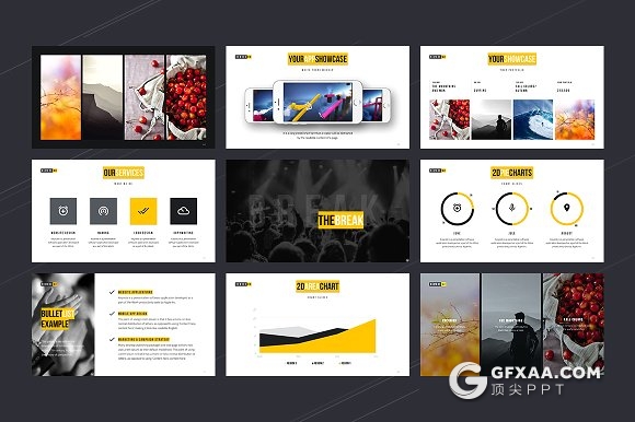 119页企业业务介绍投资组合keynote模板 - 顶尖PPT