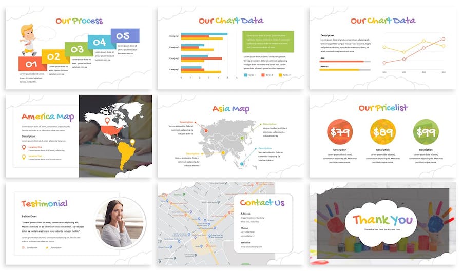 幼儿园教育讲述展示课程管理运营PPT模板 - 顶尖PPT