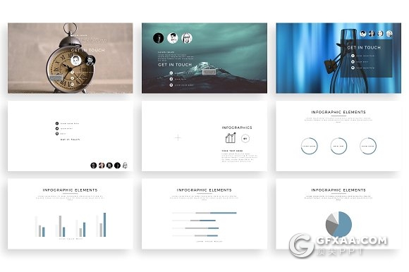 166页简约创意彩色半调风格PPT模板 - 顶尖PPT