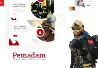 消防安全相关主题PPT模板 - 顶尖PPT