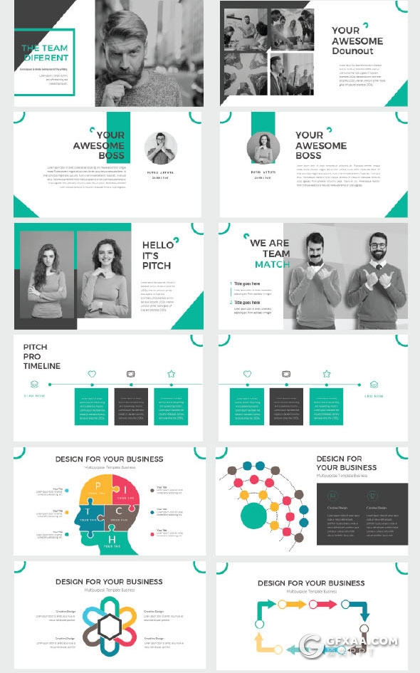 103页国外高端大气商务风格PPT模板 - 顶尖PPT