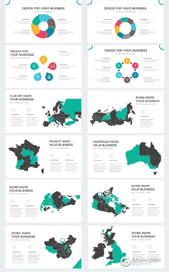 103页国外高端大气商务风格PPT模板 - 顶尖PPT