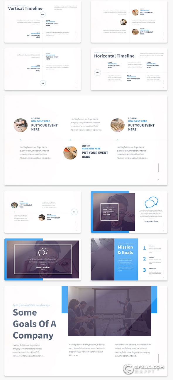 86页精致设计商务风格keynote模板10种配色 - 顶尖PPT