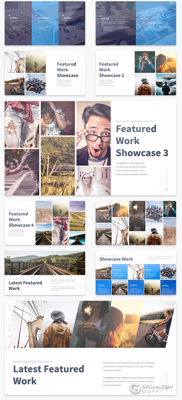 86页精致设计商务风格keynote模板10种配色 - 顶尖PPT