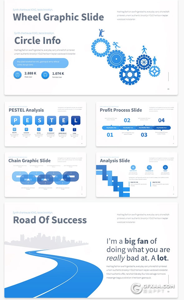 86页精致设计商务风格keynote模板10种配色 - 顶尖PPT