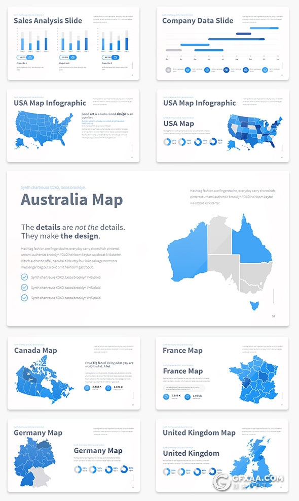 86页精致设计商务风格keynote模板10种配色 - 顶尖PPT