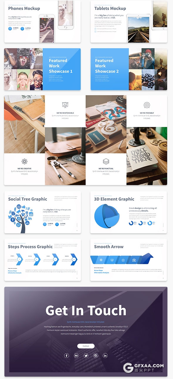 86页精致设计商务风格keynote模板10种配色 - 顶尖PPT