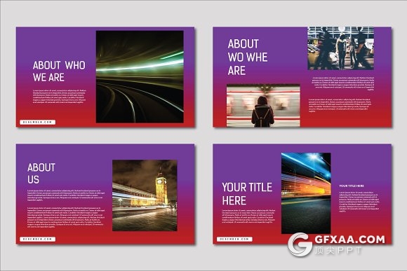 39页精美渐变配色多用途风格PPT模板 - 顶尖PPT