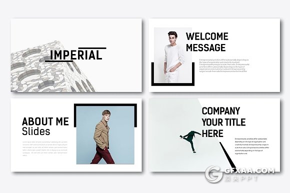 40页简约商务主题演讲keynote模板 - 顶尖PPT