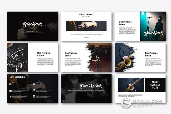 活动规划音乐演唱会介绍keynote模板 - 顶尖PPT