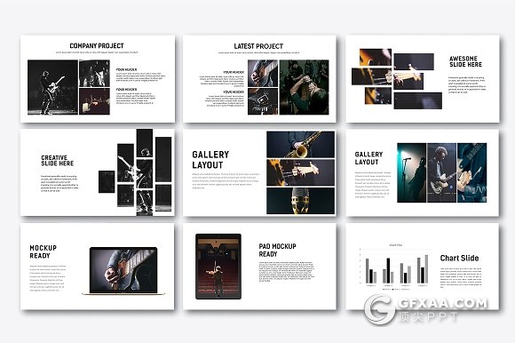 活动规划音乐演唱会介绍keynote模板 - 顶尖PPT