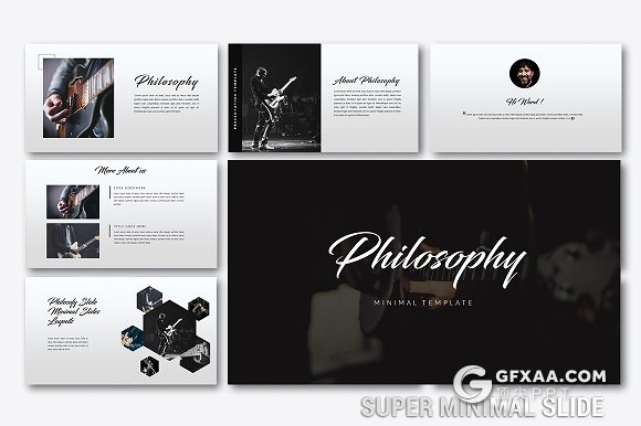 极简风格音乐演唱会介绍keynote模板 - 顶尖PPT