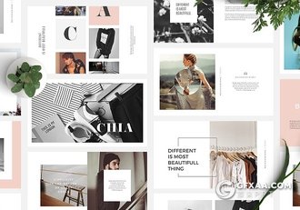 57页简约文艺风格PPT模板 - 顶尖PPT