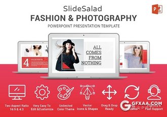 51页时尚流行风格模特人物展示PPT模板 - 顶尖PPT