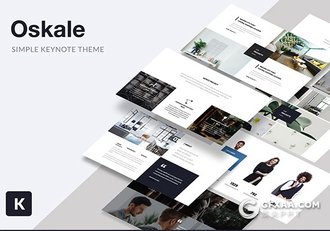 70页简约清新风格商务通用keynote模板 - 顶尖PPT